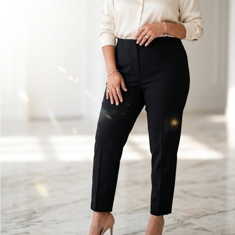 A New Day Black High-Rise Tapered Ankle Pants NWT Size 20